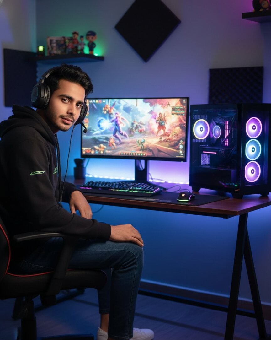 Deepak Panchal Gaming Setup